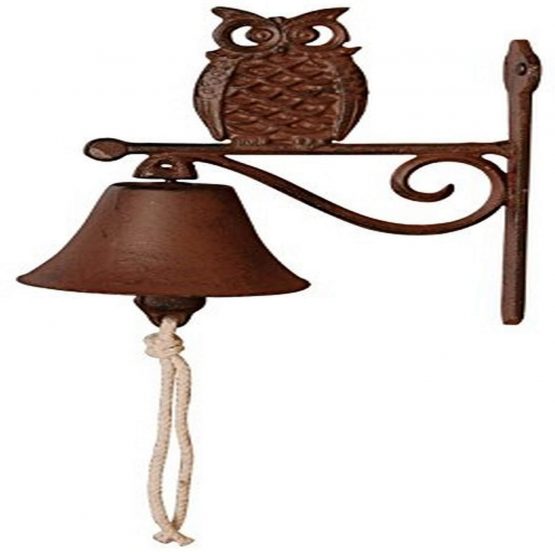 Fallen Fruits TT182 Owl Door Bell, Brown