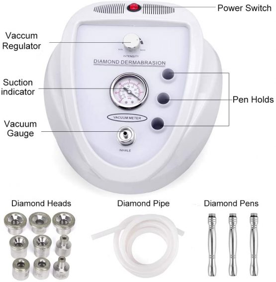 Yofuly Diamond Microdermabrasion Dermabrasion Machine, Professional Home Use Facial Beauty Salon Equipment (Suction Power 65-68cmhg) - Image 4
