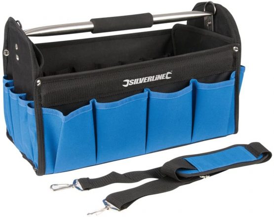 Silverline 748091 Tool Bag Open Tote 400 x 200 x 255 mm