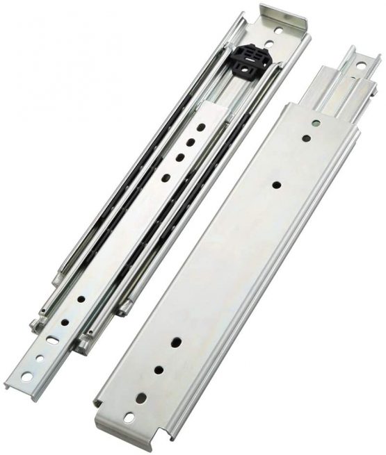 AOLISHENG Heavy Duty Drawer Runners Ball Bearing Capacity 170 Kg Full Extension Long Drawer Slides Rails Heavy Duty, 1-Pair  (Without Lock, 40 inch (1000mm)) - Image 2