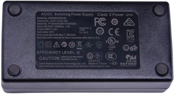 Okin Lift Chair Power Recliner AC/DC Switching Power Supply Transformer 29V 2A with 4 Meter UK Power Wall Cord - Image 3