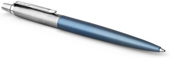 Parker Jotter Ballpoint Pen | Waterloo Blue | Medium Point Blue Ink - Image 2
