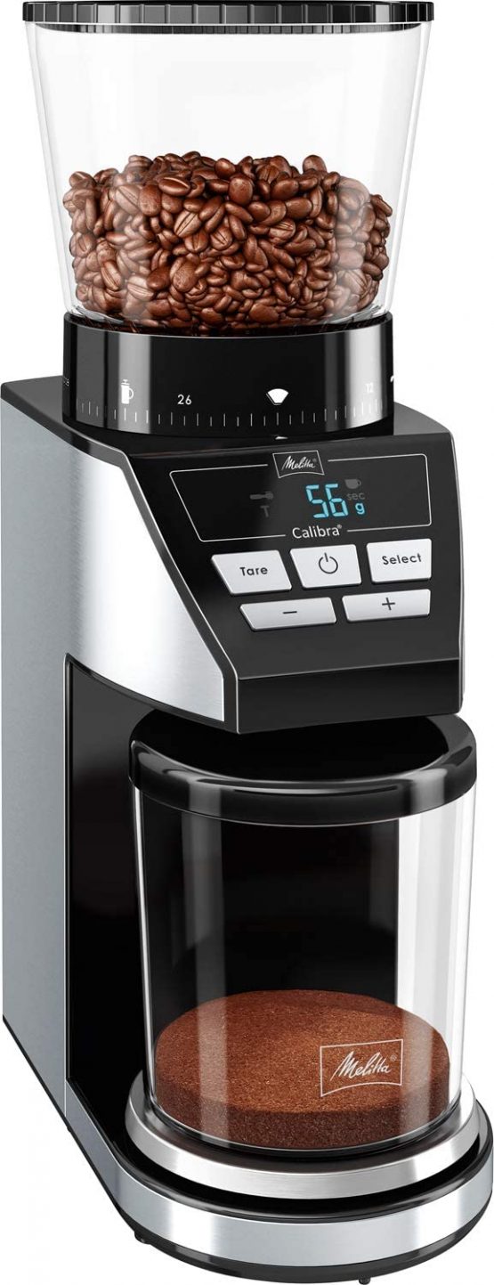 Melitta 6766579 Grinder CALIBRA EU, 160 W, Black/Stainless Steel