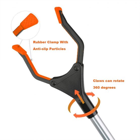 Litter Picker, 32" Foldable Long Arm Mechanical Grabber Reacher Grab & Grip Rubbish Pick Up Hand Pick-Up, Lightweight Extender Gripper Tool Handy Assist Reaching Aid (Blue) - Image 4