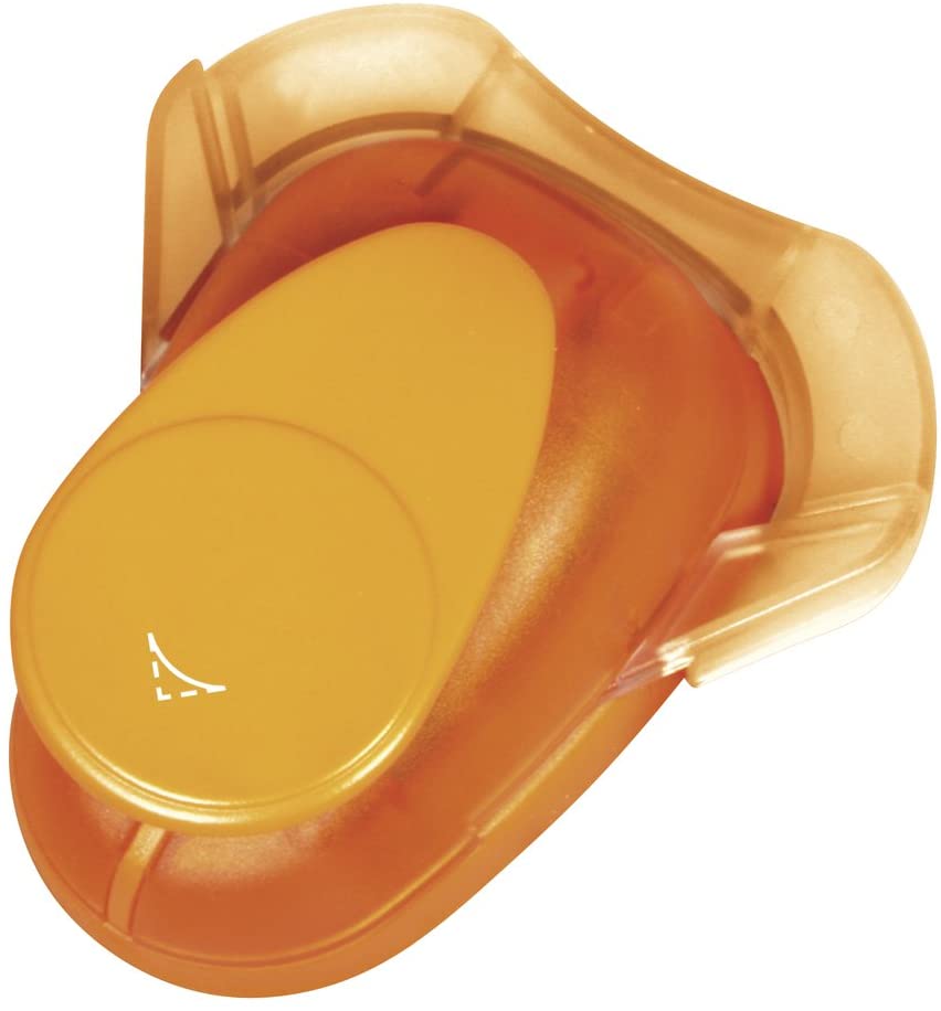 Rayher Corner Punch Blossom - 1 Inch, Ideal For Paper/Card Up To 220 g/m², Plastic, Orange, 1,6 cm