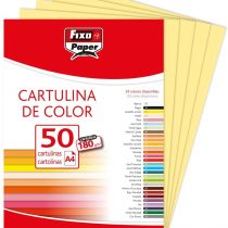 Fixo 11110363 – Pack of 50 Card, A4, Yellow Parchi