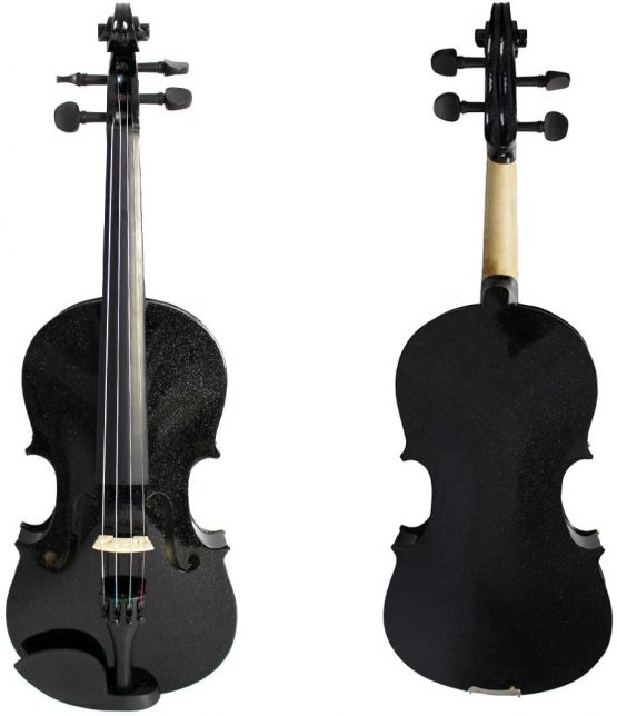 Forenza F1151CBK Uno Series 3/4 Size Black Violin Outfit - Image 3