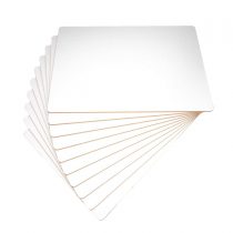 Show-me PFB10 Rigid Plain Double-Sided Boards, Extra Durable and Made with MDF – A4 Size for Drywipe and Whiteboard Pens – Classroom Set Ideal for Schools and Education (Pack of 10)