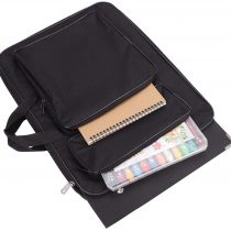Portable Art Portfolio Case Waterproof A3 Drawing Board Bag Artwork Portfolio Carry Case Art Artist Folder Case Student Portfolio Drawing Painting Sketch Bag for Palette Paints Brushes Pencils