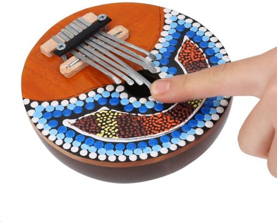 Bnineteenteam Portable 7 Key Mbira, Coconut Shell Finger Piano Musical Instrument - Image 3