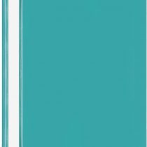 VELOFLEX 4748042 Flat File DIN A4 Polypropylene Transparent Cover with Labelling Strips Turquoise Pack of 20