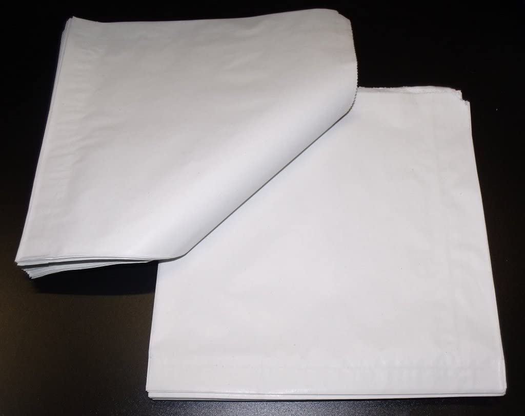 EPOSGEAR® 5" x 5" White Sulphite Strung Paper Food Bags - Ideal for Fruit Vegetables, Sweets and Crafts (100) - Image 3