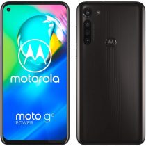 Motorola Moto G8 power 6.4 Inch FHD+ zero-notch display, Qualcomm Snapdragon SD665, 16MP main camera, 2MP macro camera, 5000 mAH battery, Dual SIM, 4/64GB, Android 10, Smoke Black
