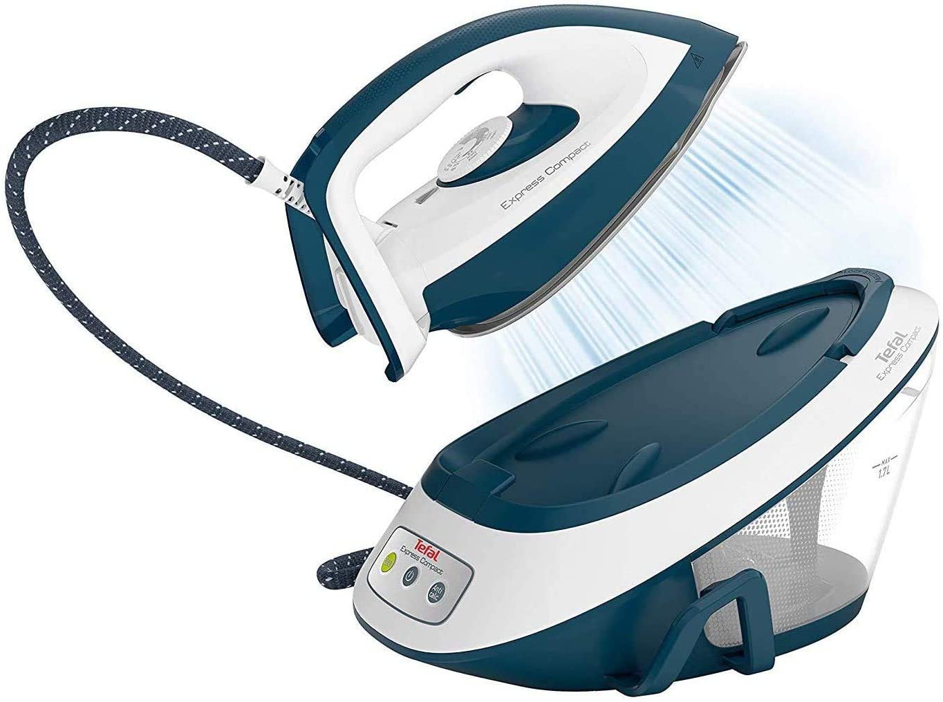 Tefal Express Compact Steam Generator Iron 1.7 L Capacity, 5.7 Bar, 120 g/min continuous steam & 350 g/min steam boost - Image 2