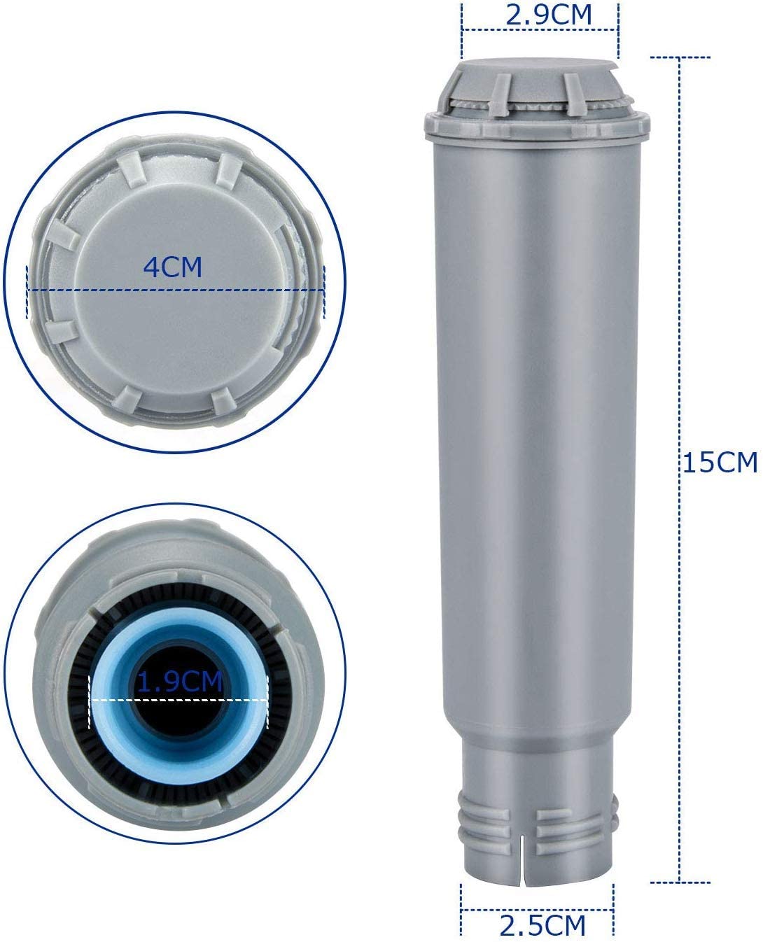 Somune Coffee Machine Water Filter Cartridges for Melitta/Krups Claris F088 F088 01/Siemens TCZ60003 /AEG/Neff/Bosch TCZ6003 (Pack of 2) - Image 2