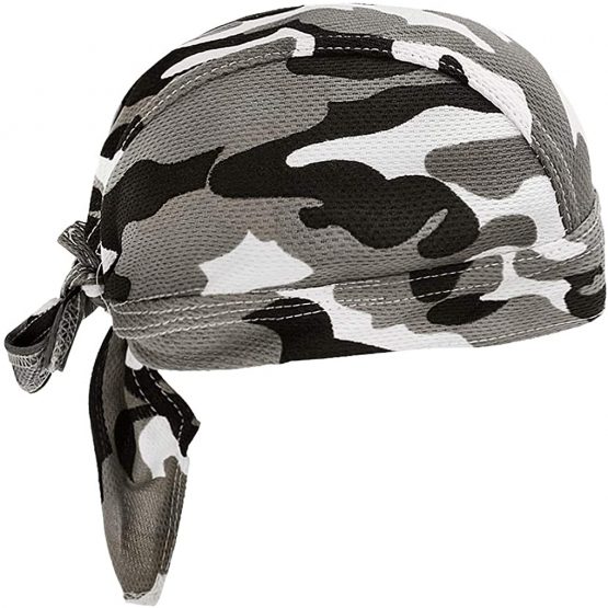 Outdoor Sport Headwear Sweat Wicking Beanies Cycling Hat Breathable Mesh Headband Bandana Quick Dry Adjustable Sport Skullies Hat Pirate Hat for Cycling Running Riding Climbing