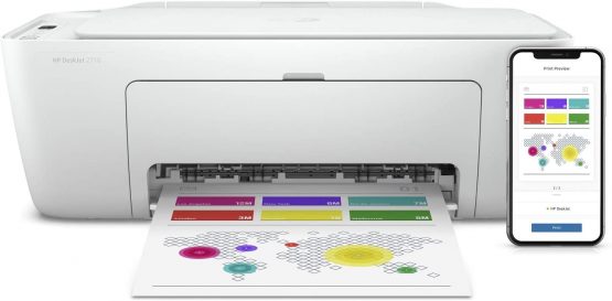 HP 5AR83B DeskJet 2710 All-in-One Printer with Wireless Printing, Instant Ink with 2 Months Trial, White - Image 3