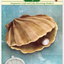 Katy Sue Designs CE0103 Clam Shell Silicone Mould for Cake Decorating, Crafts, Cupcakes, Sugarcraft, Cookies, Candies, Cards and Clay, Food Safe Approved, Made in The UK, Grey