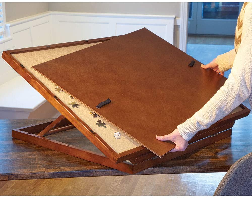 Bits and Pieces - Deluxe Swivel Puzzle Easel Board - Jigsaw Table Accessory - Non-Slip Felt Work Surface with Cover - Image 4