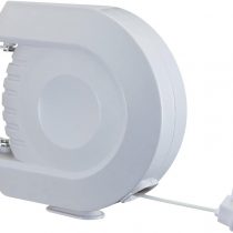 Metaltex Retractable Washing Line - Wall Mounted Retractable Washing Line, Single Outdoor Washing Line, Outdoor Laundry Dryer, White, 15-Meters