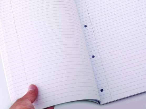 EASTLIGHT A4 Refill Pad 160 Page 80gsm - (Pack of 4) Sidebound Feint Ruled with Margin 4 Hole Punched - Image 2