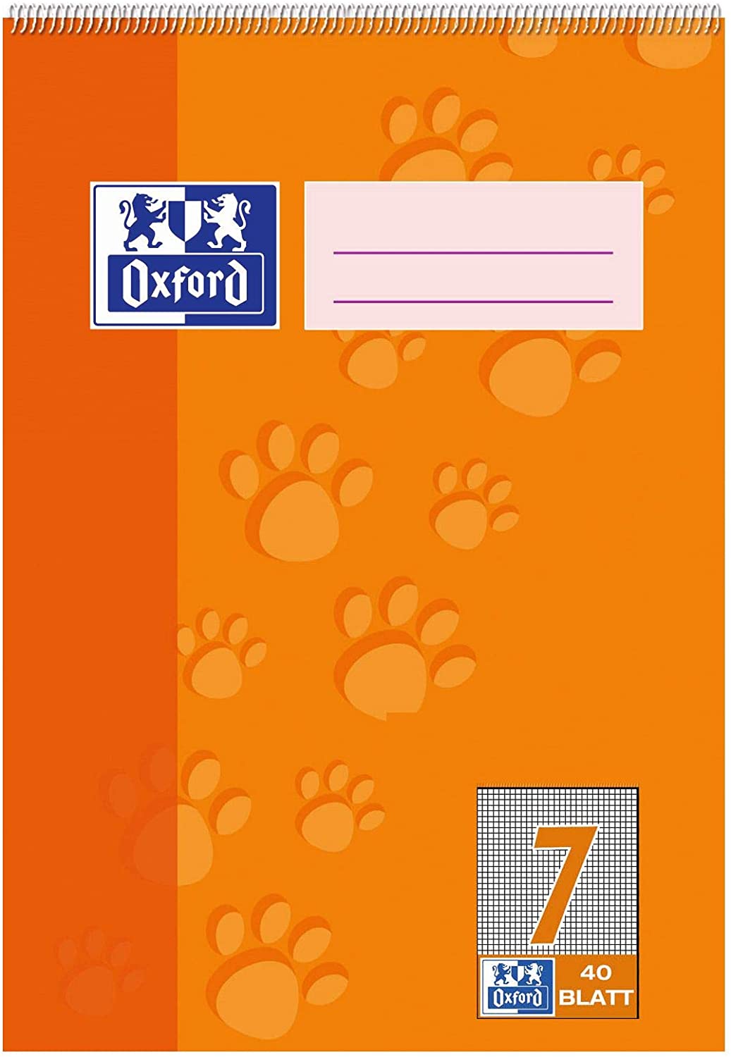 Hamelin Paperbrands 384504007 School Pad Optic Paper 90 g/m² / A7 / 5 mm Squares / 40 Sheets per Pad/Pack of 10