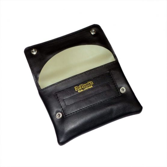 GTR-Prestige Giftware Smoking Accessories P35532 - Dr Plumb Soft Real Leather Button Hand Rolling Tobacco Pouch