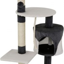 dibea Cat Tree Activity Centre Scratching Post, 112 cm, Grey/White