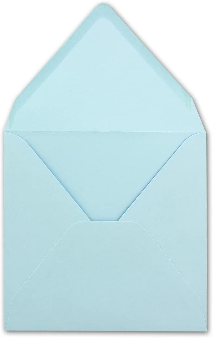 Square Envelopes/Light Blue, Very Strong, 250 g/m², 158 x 158 mm, Wet Adhesion, Top Flap // from FarbenFroh Neuser - Image 3