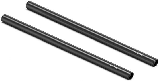 SMALLRIG 2pcs Aluminum Alloy 15mm Rod with M12 Inner Thread 12 Inches (30cm) - 1053