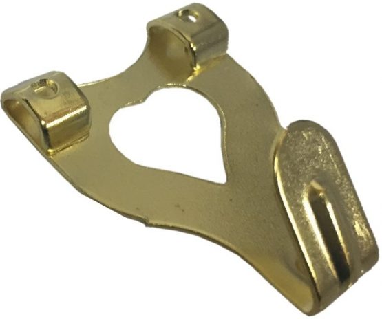 Brass Plated Double Picture / Photo Hanging Hook – 10 Pack - Image 2