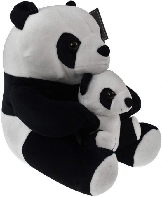 Adorable Black And White Panda Doorstop With Baby ~ Decorative Panda Door Stop - Image 3