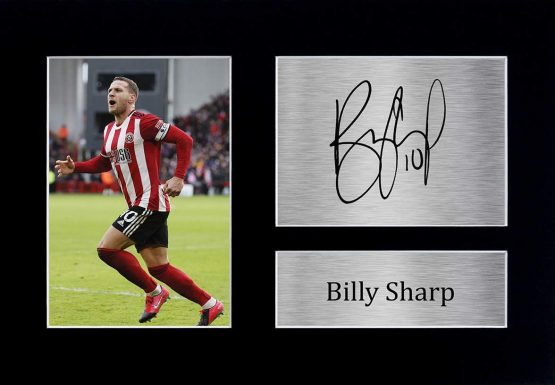 HWC Trading Billy Sharp Sheffield United Sheff Utd Gifts Printed Signed Autograph Picture for Fans and Supporters - A4