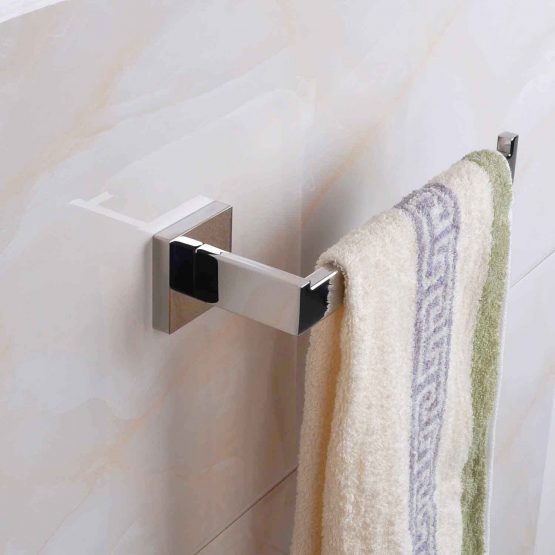 ThinkTop Mirror Polishing 304 Stainless Steel Chrome Finished Towel Bar Single Rack Hanging Holder, Wall Mount Bathroom Accessories - Image 2