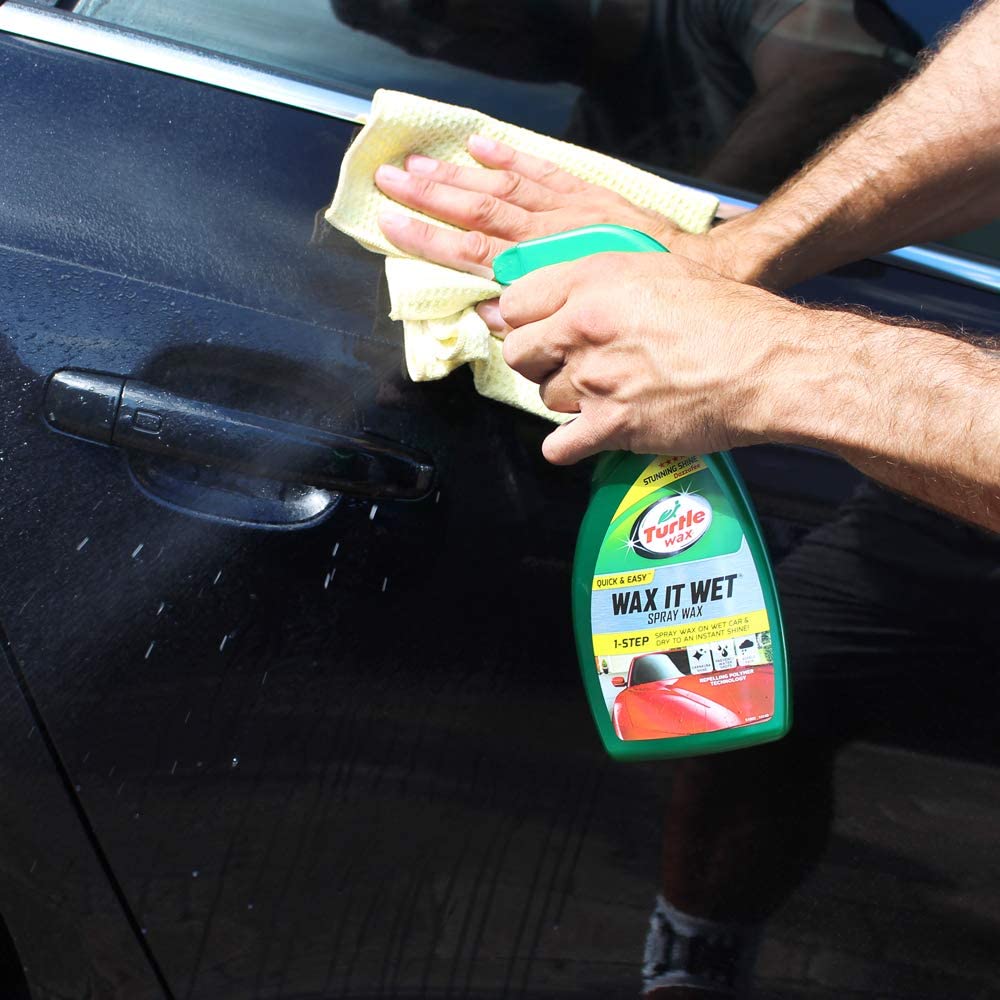 Turtle Wax 51800 Wax and Dry Car Spray Wax, 500ml, Easy One-Step Shine & Protection, Carnauba & Polymer Formula - Image 4