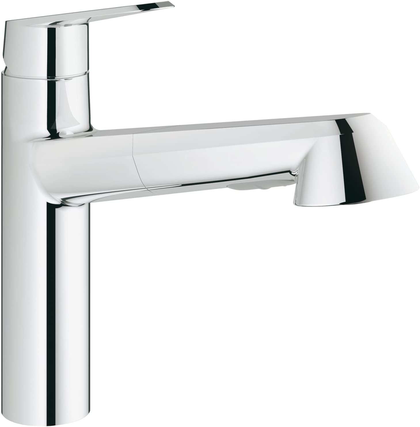 GROHE 32257002 Eurodisc Cosmopolitan Kitchen Tap (100 Degree Swivel Range and Pull-Down Shower Head), Chrome