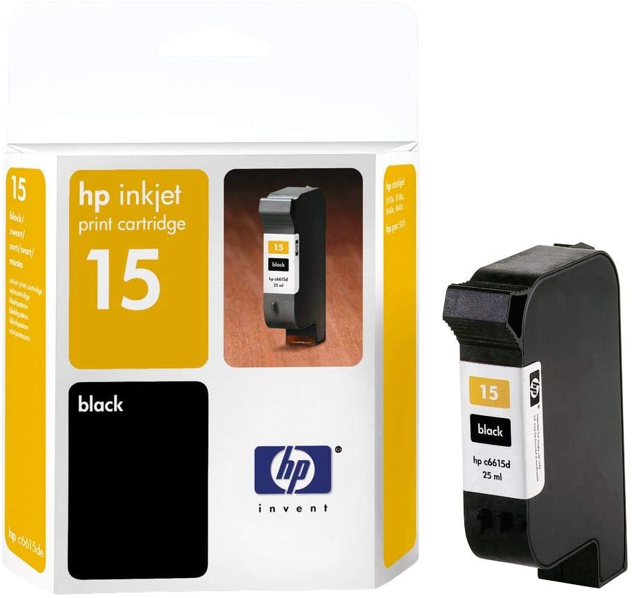 HP No. 15 C6615DE Black Inkject 25ml Printer Cartridge