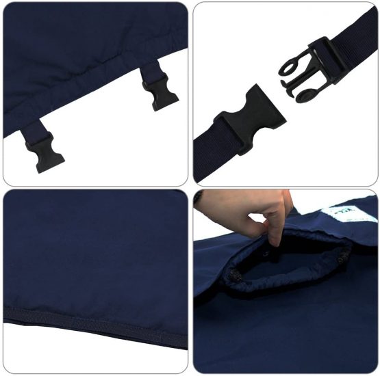 Vine Easy Seat Portable Travel High Chair | Adjustable, Safety, Washable | Toddler High Chair Seat Cover | Convenient Cloth Travel High Chair Fits in Your Handbag (Dark Blue) - Image 4