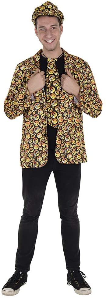 Dress Up America Adult Assorted Face Jacket - Assorted Face Jacket for Dress Up Set and Role Play, Multicolor (Multi Color), S Short - Image 3