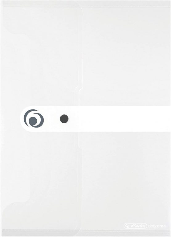 Herlitz Easy Orga to Go A5 Polyfoam Document Folder - Transparent Colourless (Pack of 6)