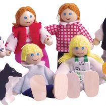 Bigjigs Toys Heritage Playset Wooden Doll Family - Dollhouse Figures