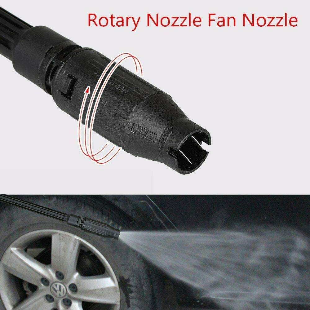 YUET High Pressure Washer Car Turbo Washer Dirt Jet Lance Spray Nozzle Blaster Cleaner Power Adjustable Nozzle Cleaning Accessories Kit for Karcher K2 K3 K4 K5 K6 K7 Kärcher Tool - Image 3