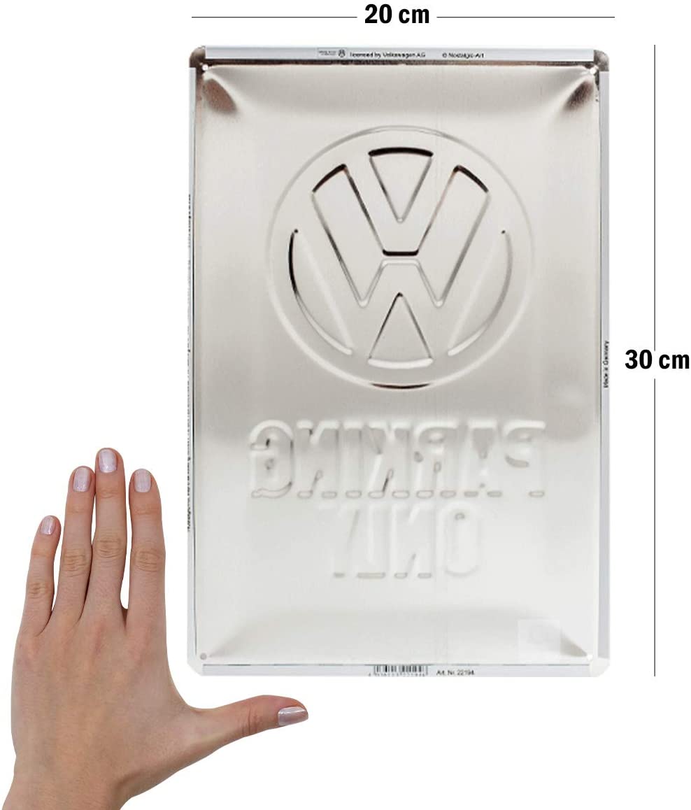 Nostalgic-Art Retro Tin Sign, Volkswagen, VW Parking Only, Car gift idea, Metal Plaque - Image 2