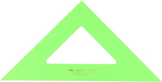 Faber-Castell 566-21cm Set-Square, Green