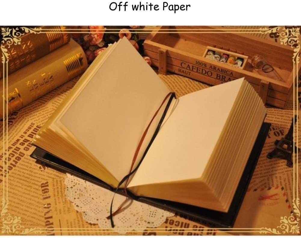 Leather Vintage Embossed Cover Notebook Life Story Book Blank Hardback Scrapbook Travel Ultra Thick Writing Journal Work Diary - Image 4