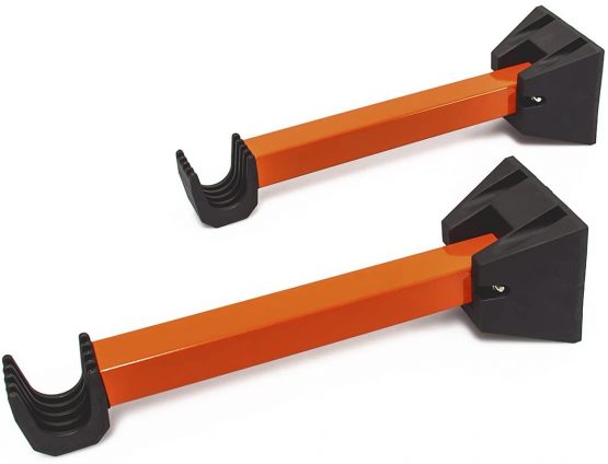 Relaxdays Wall Foldable Bicycle Hanging Racks Cycle Storage (Pack of 2) -Orange - Image 2