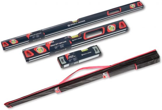 Spear & Jackson SL3PS 3 Piece Spirit Level Set in Bespoke Shoulder Bag