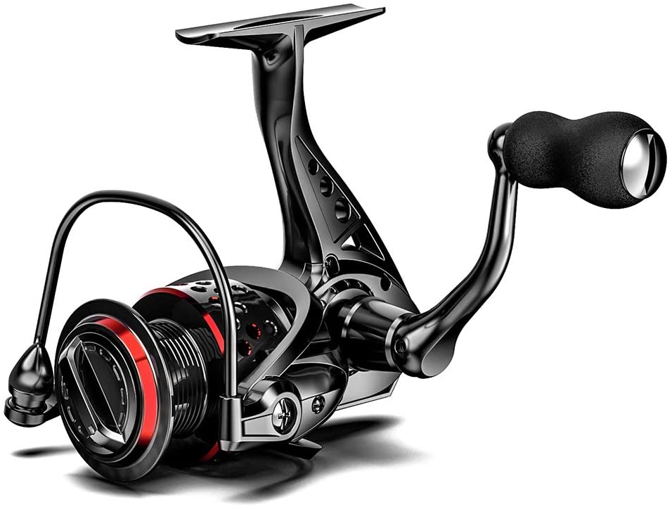 Ashconfish Fishing Reel, Freshwater and Saltwater Spinning Reel, Come with 109Yds Braid line. Lightweight Body
