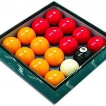 Aramith Premier Red-Yellow 2" Pool Balls with 1 7/8" White