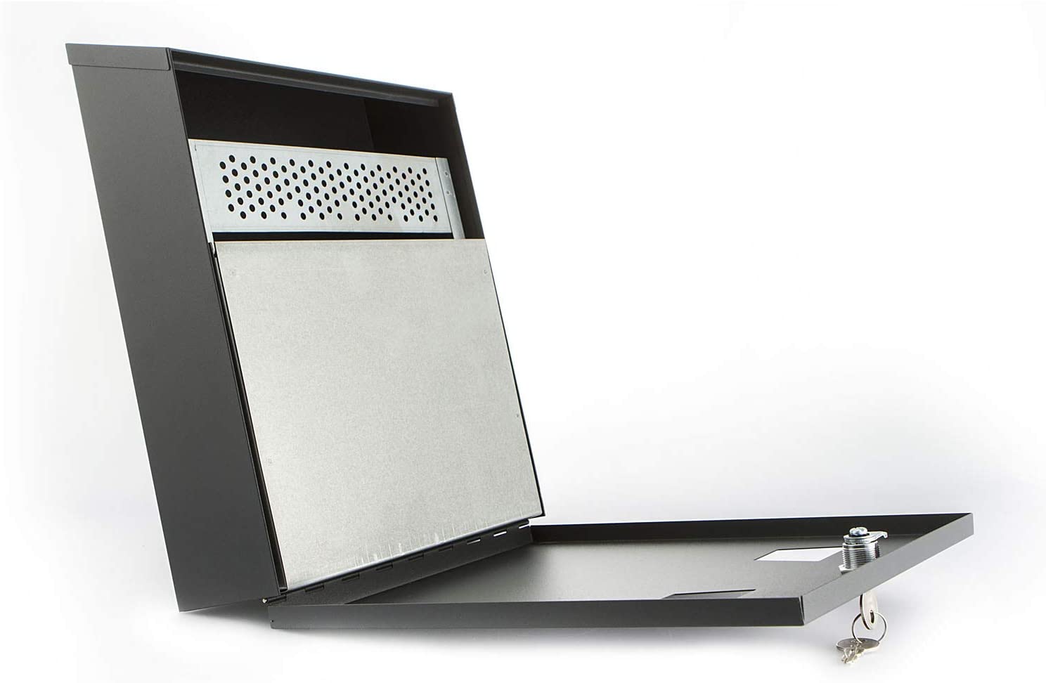 Sterling CIG2BK 255 x 320 x 75 mm Powder Coated Cigarette Bin - Black - Image 4